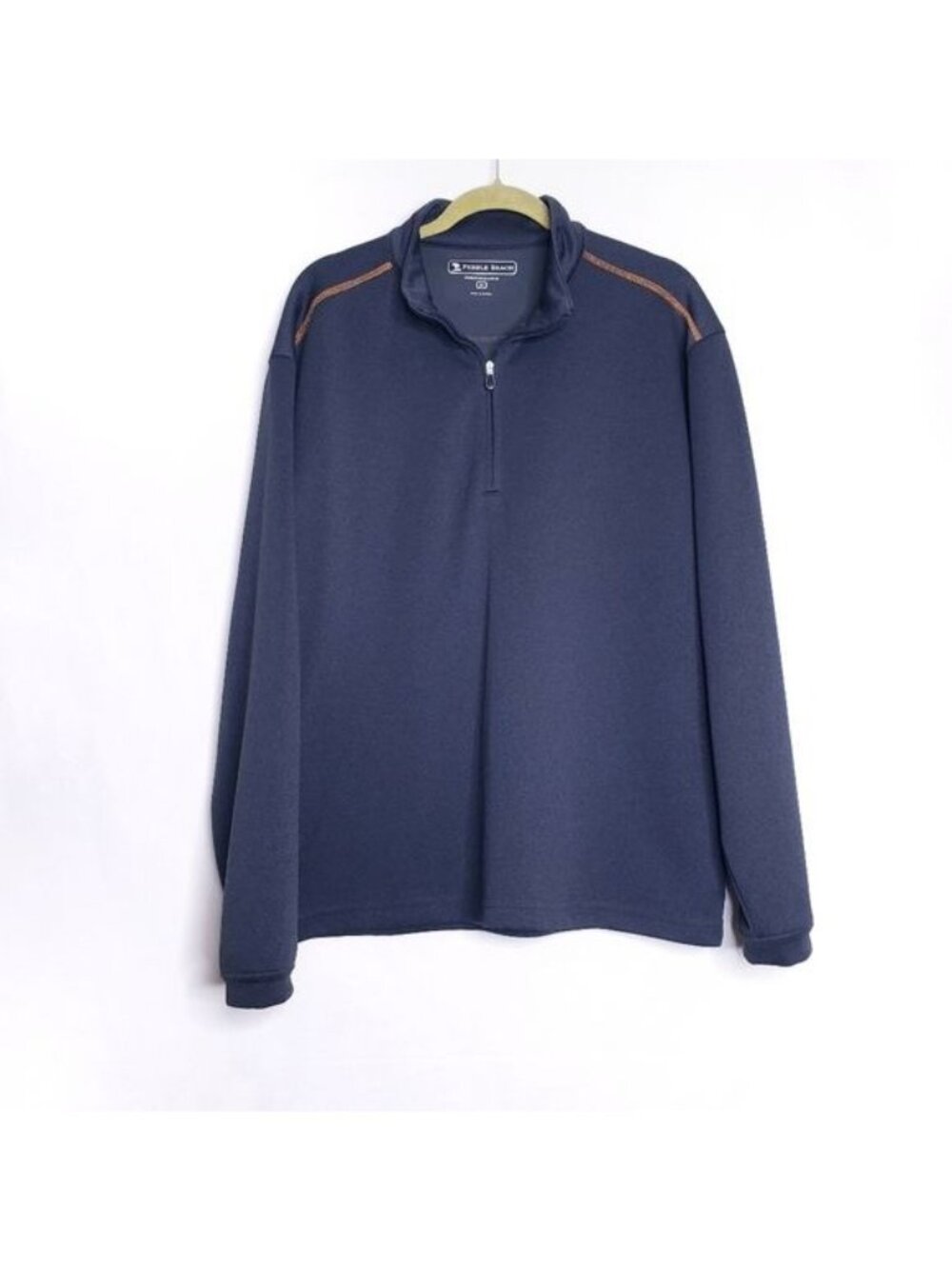 Pebble Beach Performance Gray Quarter Zip Pullover Men's Size Medium